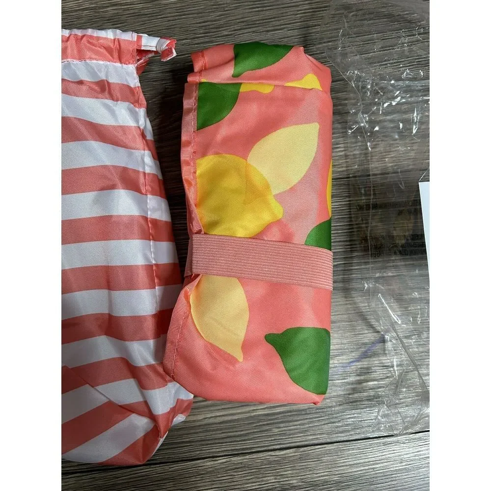 NEW Kate Spade Floral Lemons Picnic Blanket 54